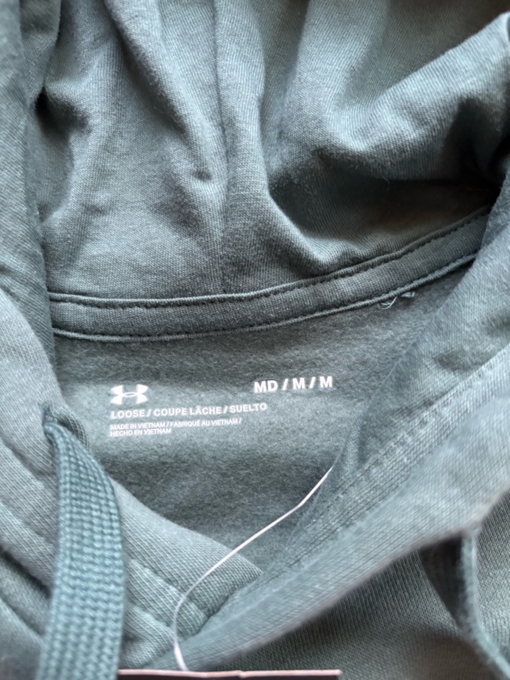 NWT Under Armour Men’s DFO Rival Fleece Short Sleeve Hoodie Medium Green NEW - Picture 2 of 4